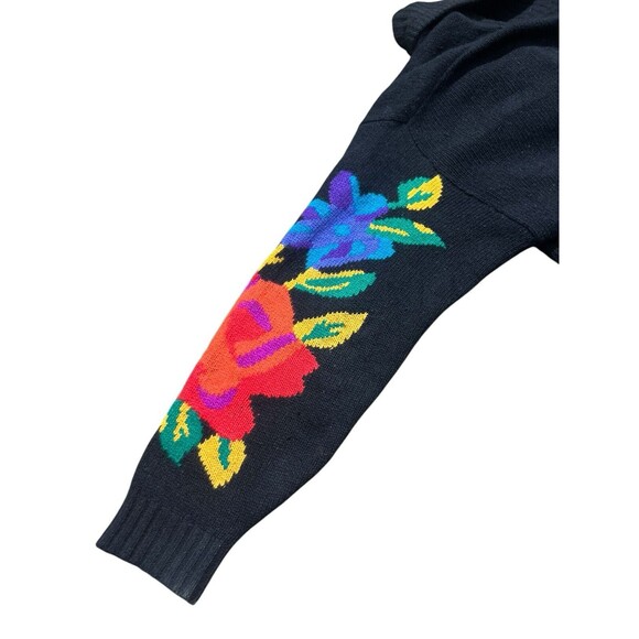 Vtg RAFAELLA ANGORA Sweater Cardigan Granny Core BRIGHT Colors SOFT Sz M - Picture 10 of 16